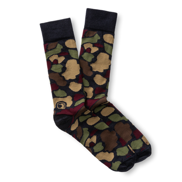 Camo Sock - Deep Navy