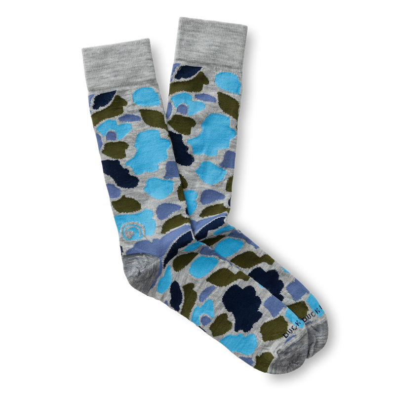 Camo Sock - Heather Grey