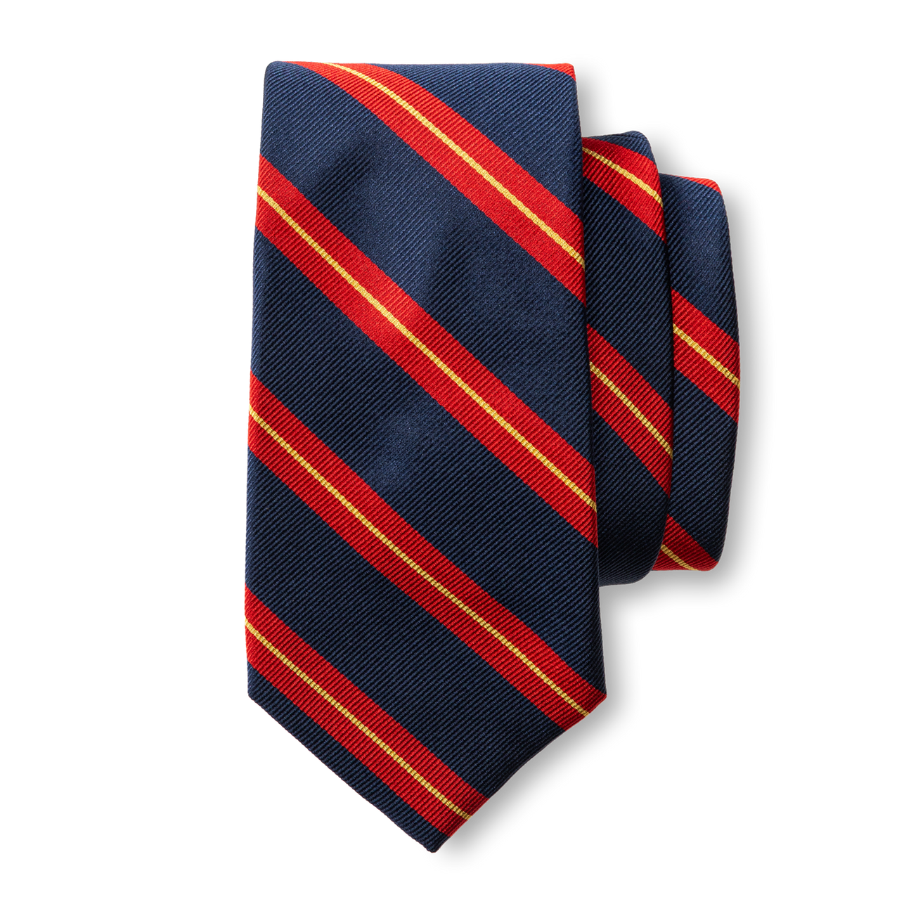 Silk Stripe Tie - Stormy Teal
