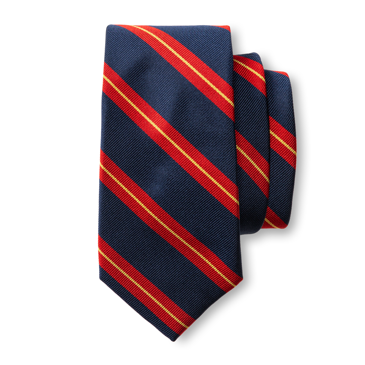 Silk Stripe Tie - Stormy Teal