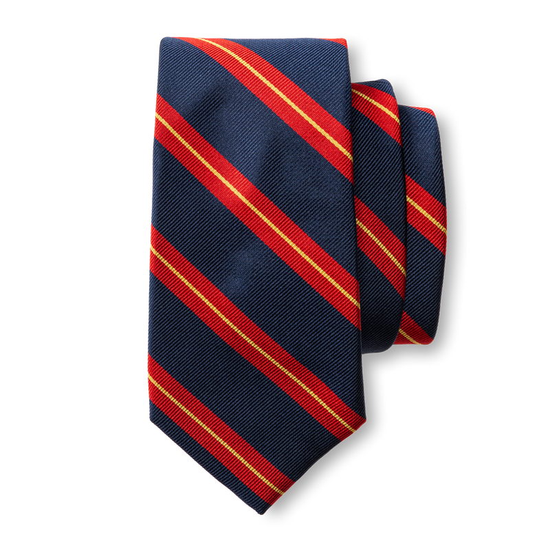 Silk Stripe Tie - Stormy Teal