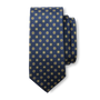 Silk Foulard Tie - Navy