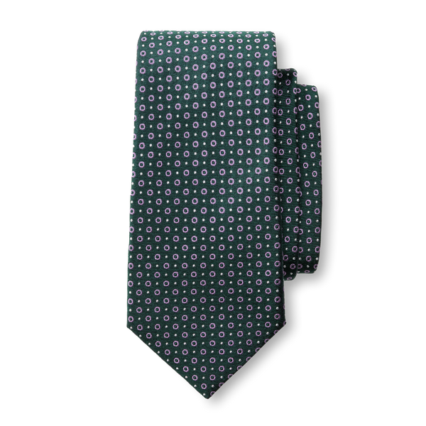 Silk Foulard Tie - Midnight Teal