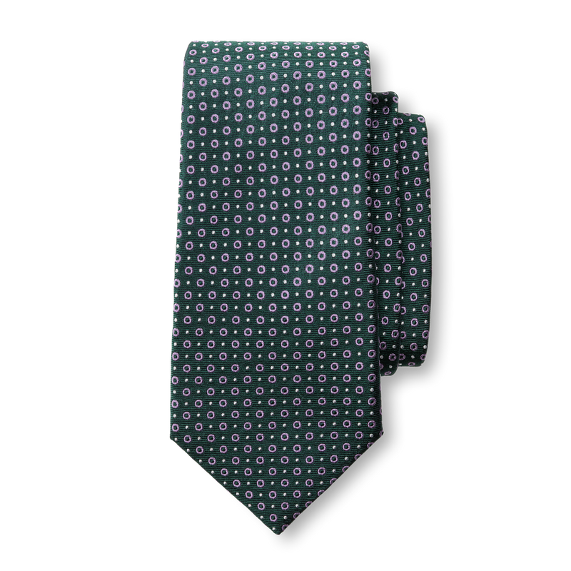 Silk Foulard Tie - Midnight Teal