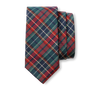 Silk Plaid Tie - Pomegranate