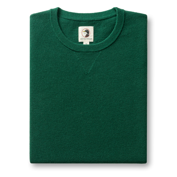 Henson Merino Crewneck Sweater - Hunter Green