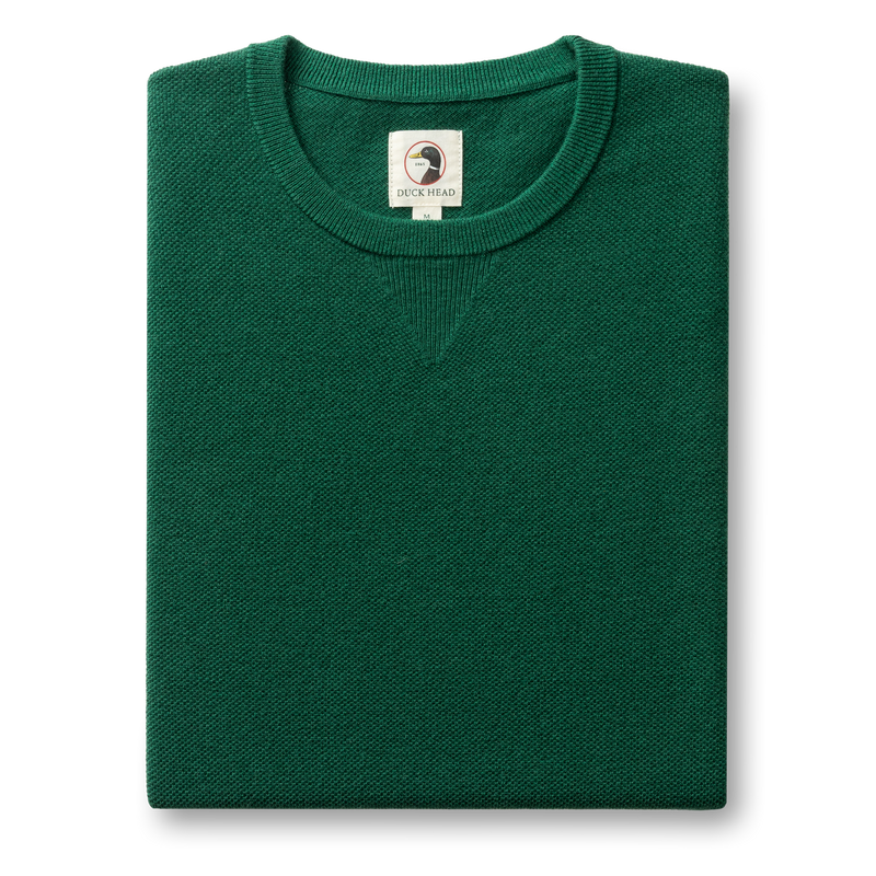 Henson Merino Crewneck Sweater - Hunter Green