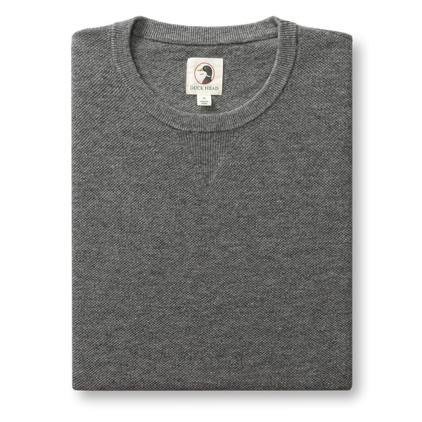 Henson Merino Crewneck Sweater - Brushed Nickel Heather