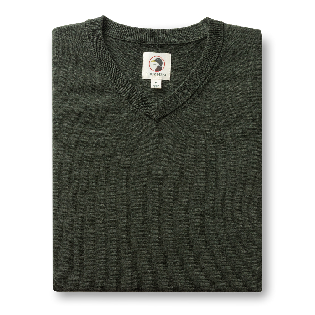 Buckley Merino V-Neck Sweater - Dark Forest Green Heather