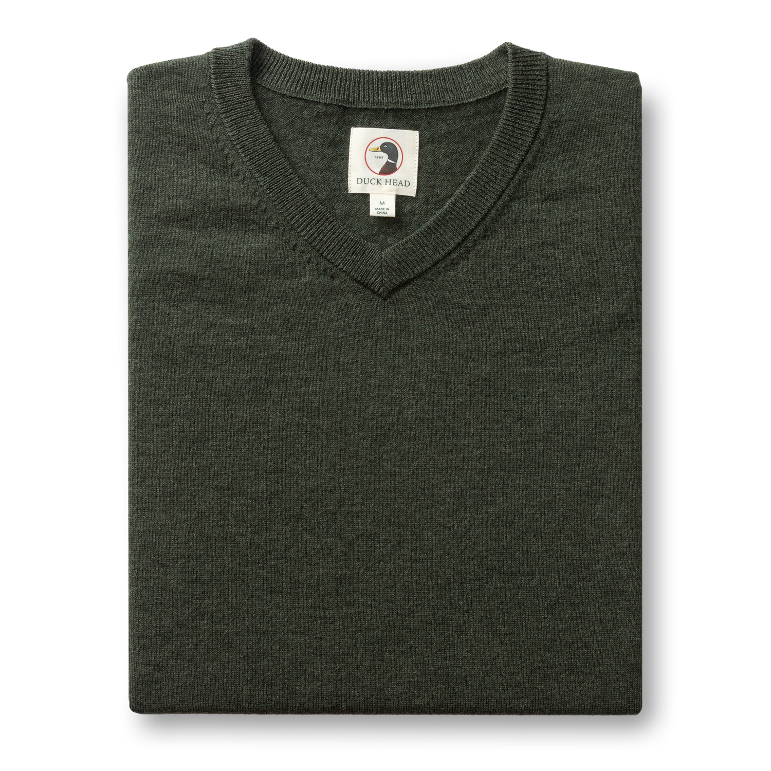 Buckley Merino V-Neck Sweater - Dark Forest Green Heather