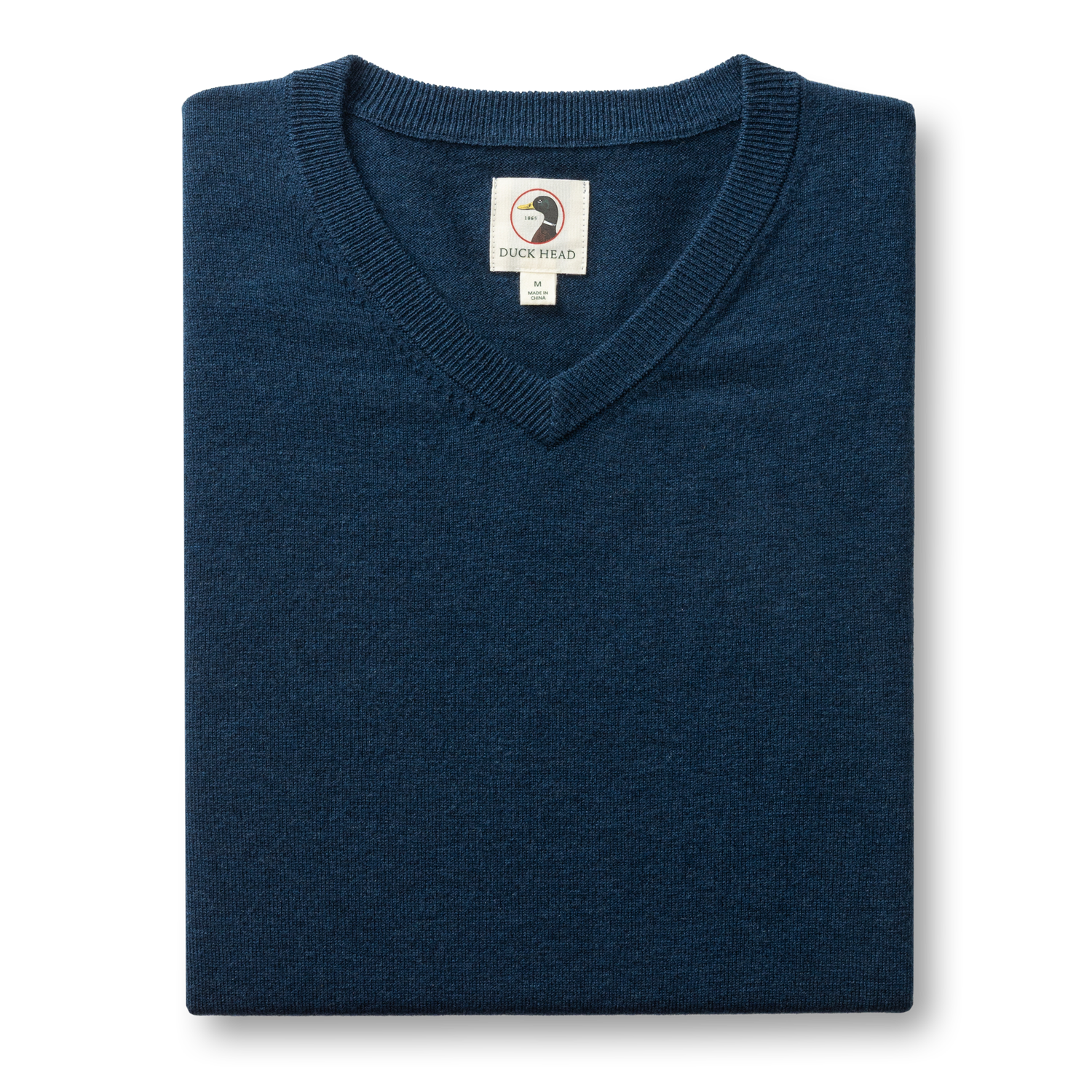 Buckley Merino V-Neck Sweater - Navy Peony Heather