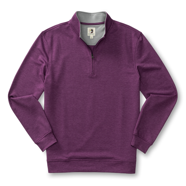 Dunmore Performance 1/4 Zip Pullover - Aubergine Heather