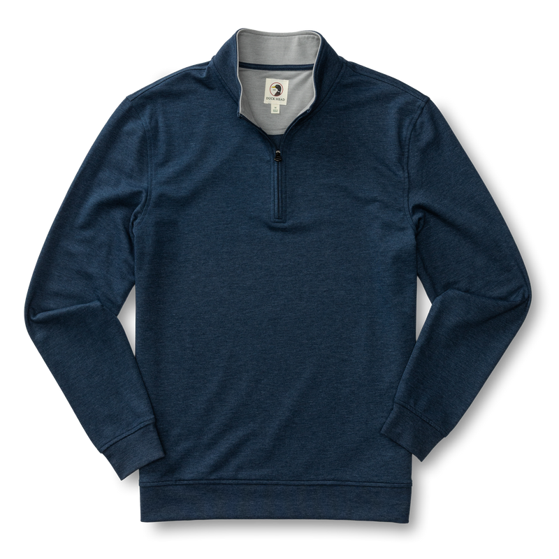 Dunmore Performance 1/4 Zip Pullover - Royal Navy Heather