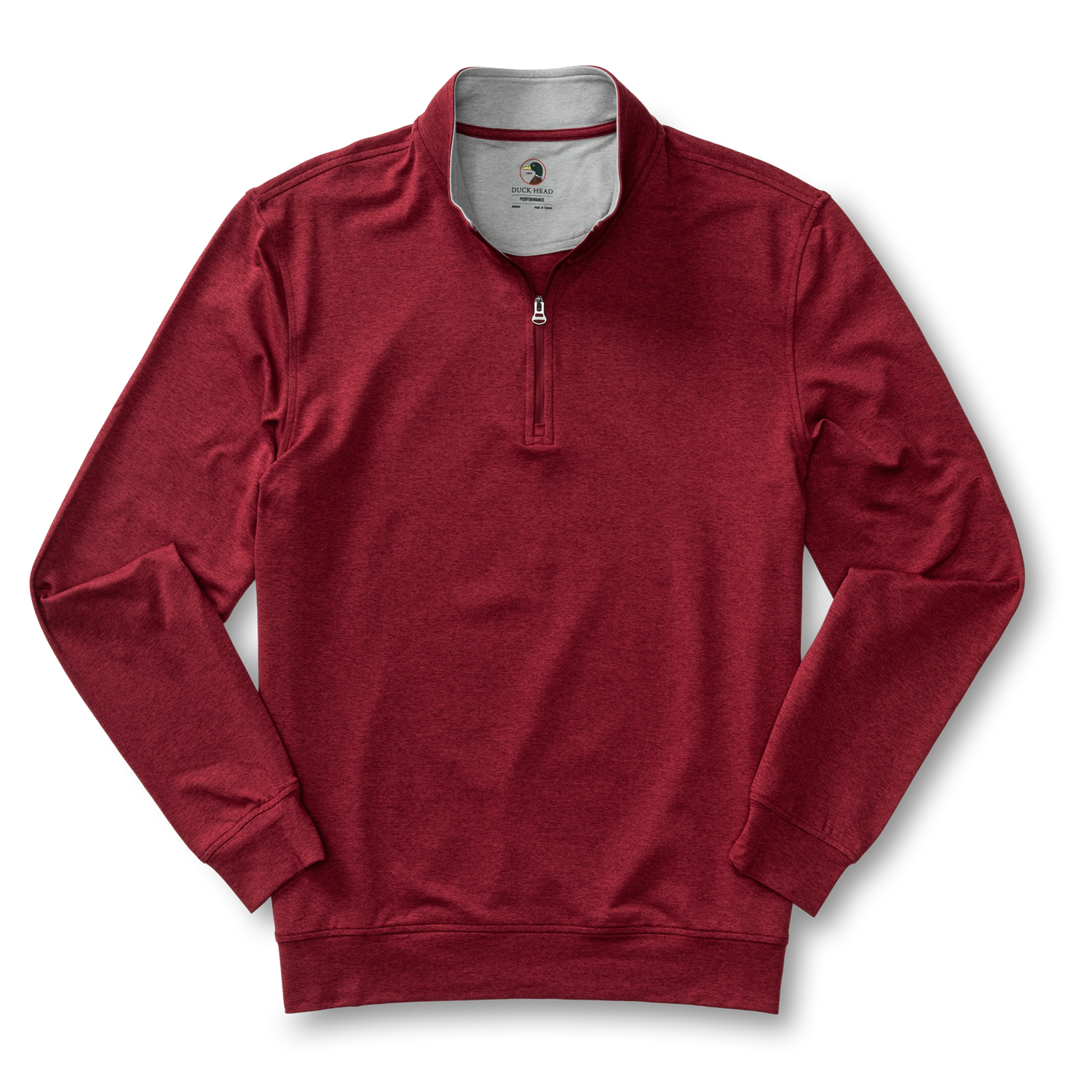 Long Drive Performance 1/4 Zip Pullover - Deep Red
