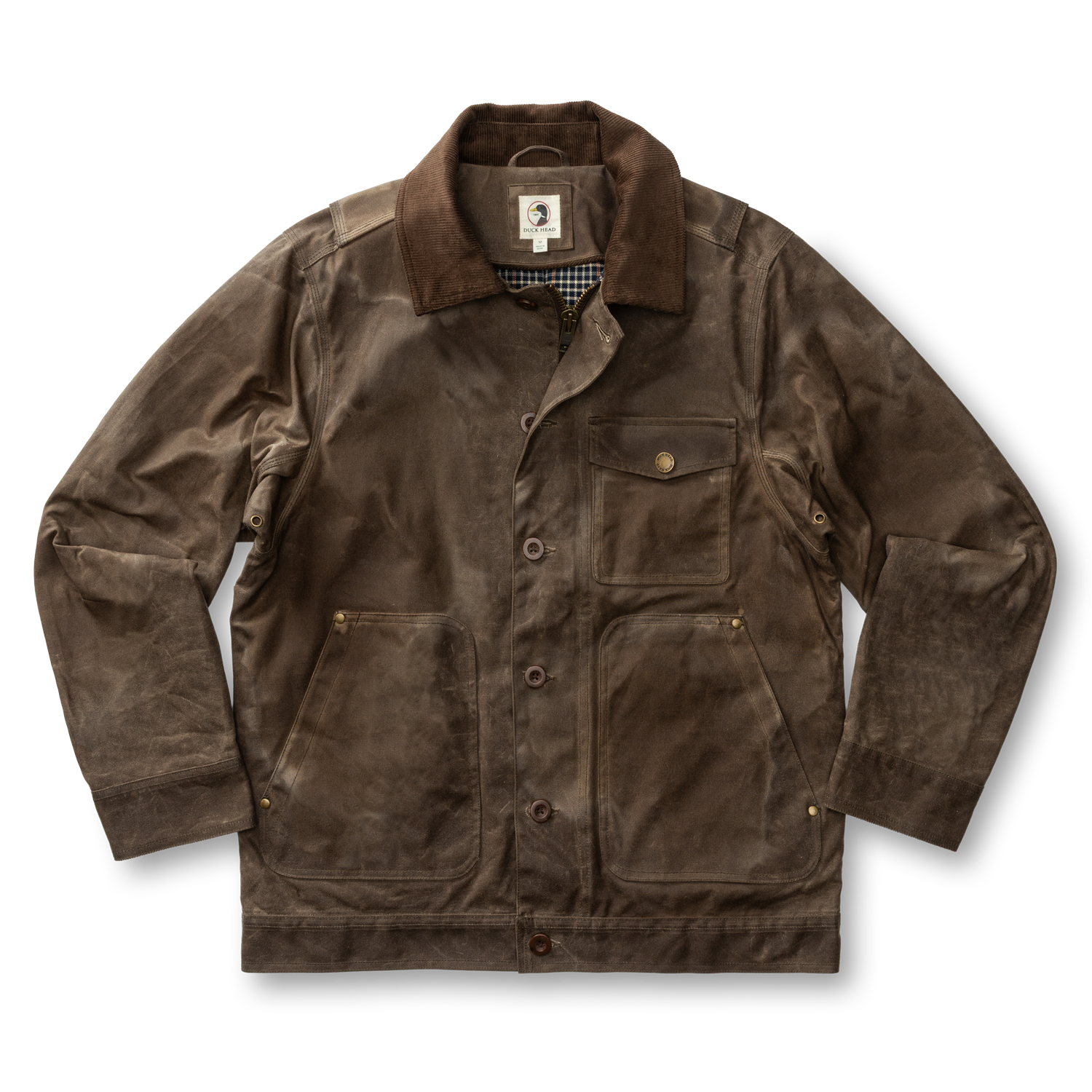 Waxed Duck Canvas Rancher Jacket - Dark Oak