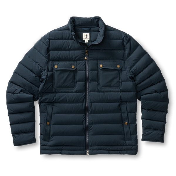 Atherton Down Quilted Jacket - Carbon Navy