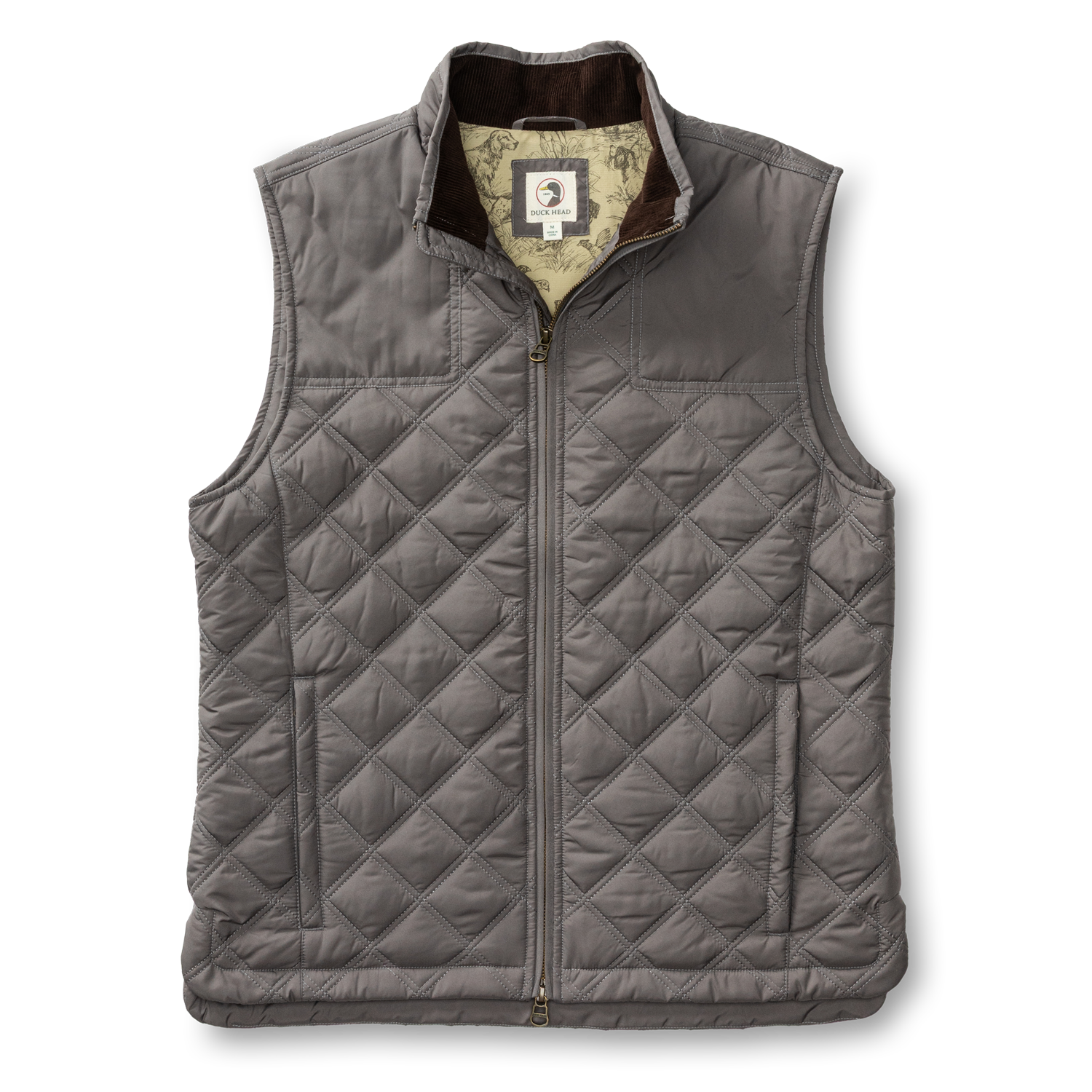 Fremont Sport Performance Quilted Vest - Fossil Gray