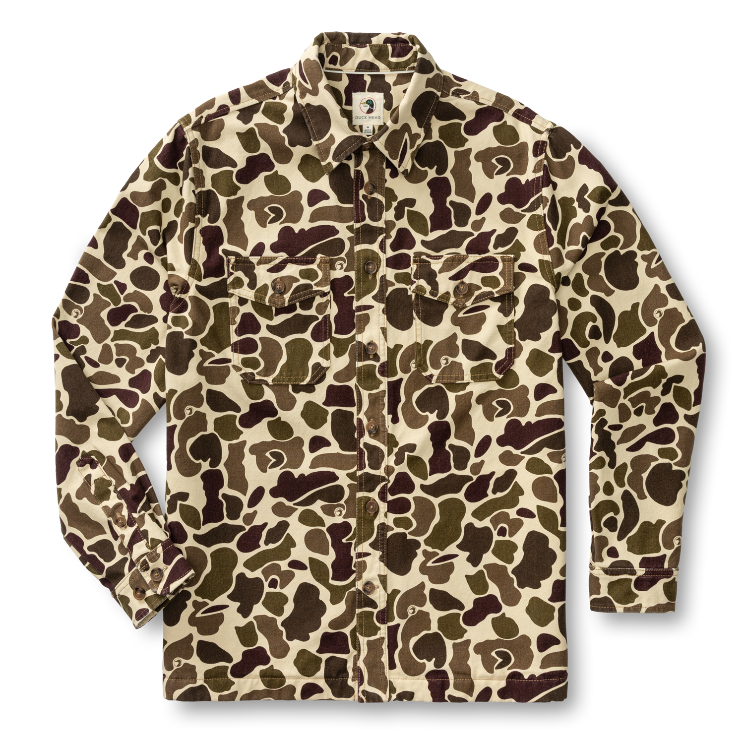 Vintage Camo Duck Canvas Jacket - Sandrift Khaki Camo