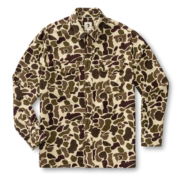 Vintage Camo Duck Canvas Jacket - Sandrift Khaki Camo