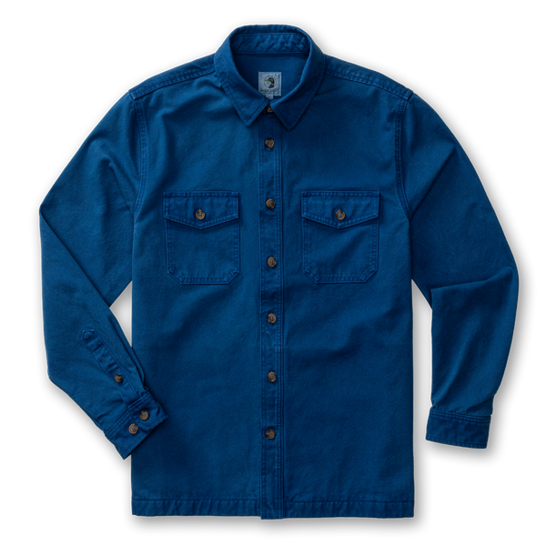 Garment Dyed Duck Canvas Jacket - Navy Peony