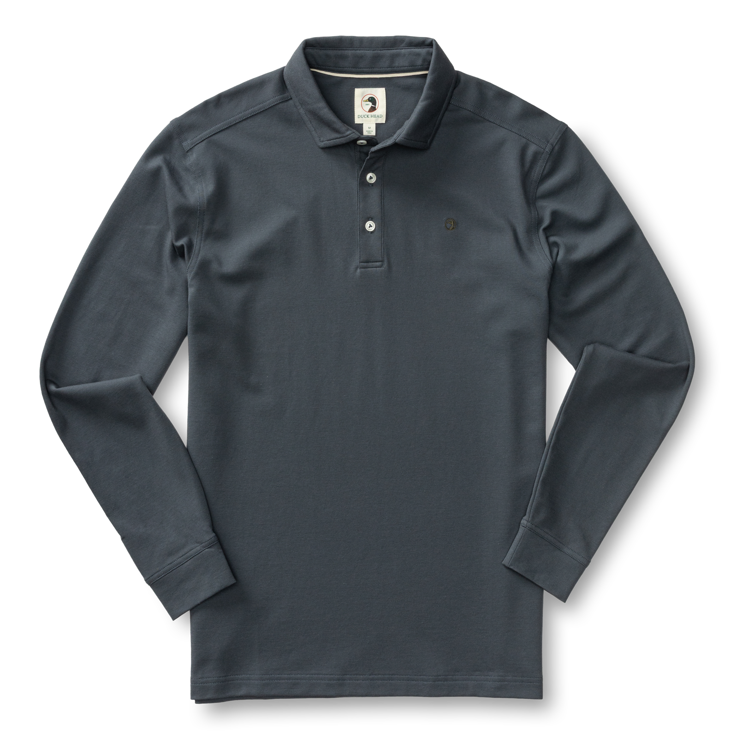 Hanover Pima Cotton Pique Polo - Washed Navy