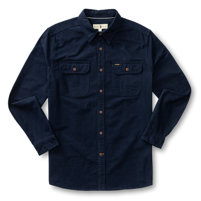 Moleskin Work Shirt - Trailton Solid - Deep Navy