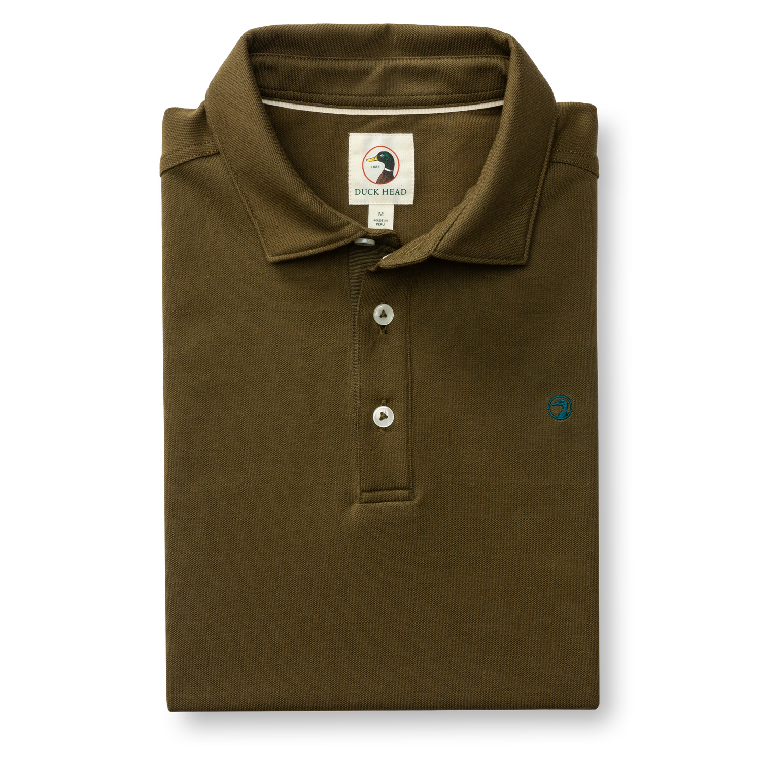 Hanover Pima Cotton Pique Polo - Dark Olive