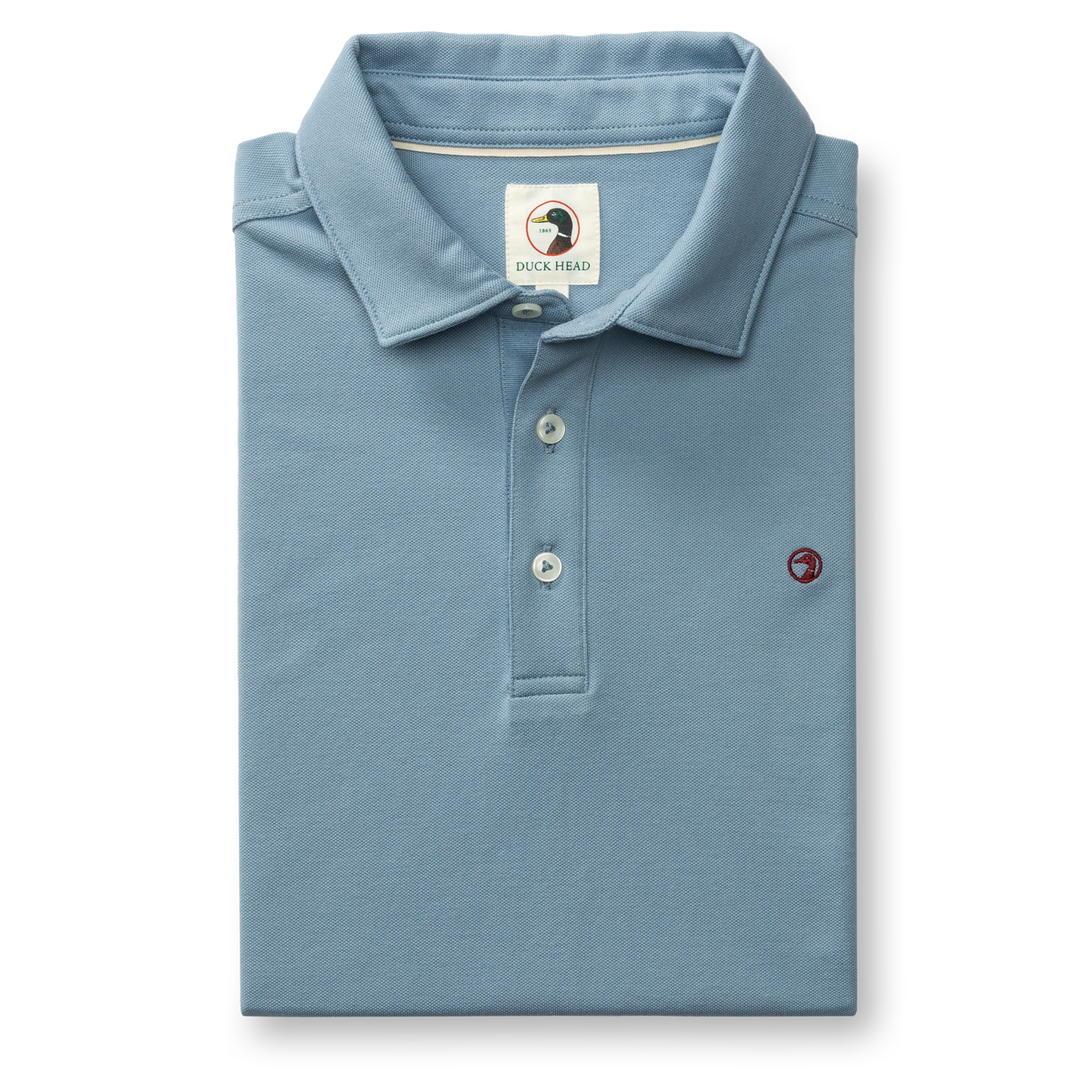 Hanover Pima Cotton Pique Polo - Windblown Sky