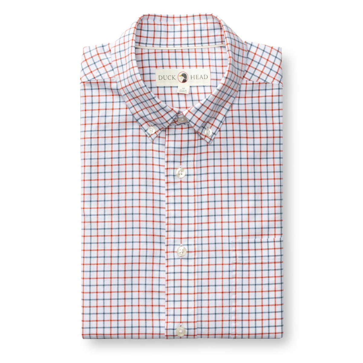 Cotton Oxford Sport Shirt - Kline Plaid - Burnt Sienna