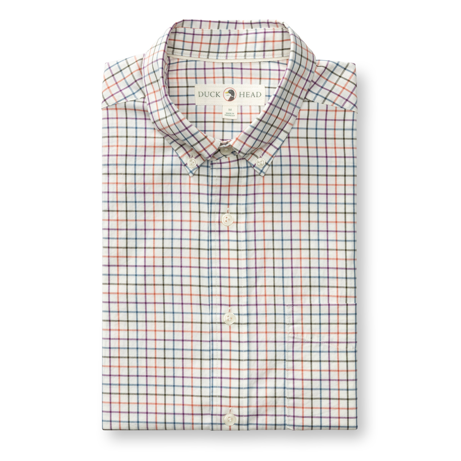 Cotton Twill Sport Shirt - Joyner Plaid - Weathered Rose