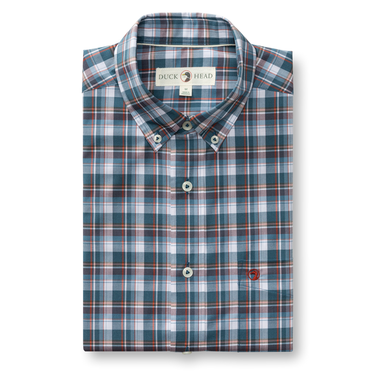 Performance Poplin Sport Shirt - Payne Plaid - Stormy Teal