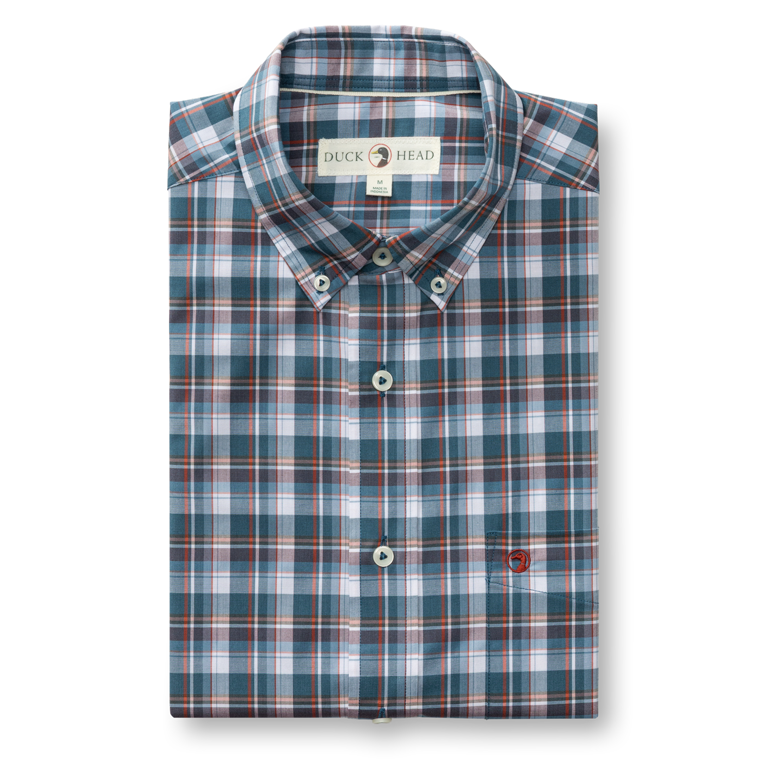 Performance Poplin Sport Shirt - Payne Plaid - Stormy Teal