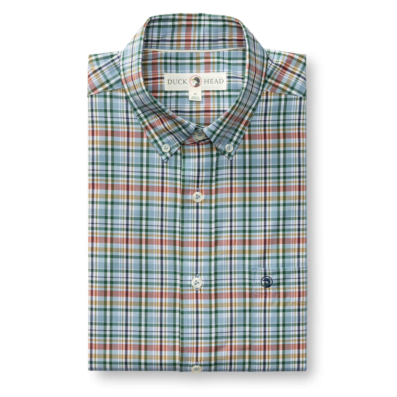 Performance Poplin Sport Shirt - Winsley Plaid - Windblown Sky