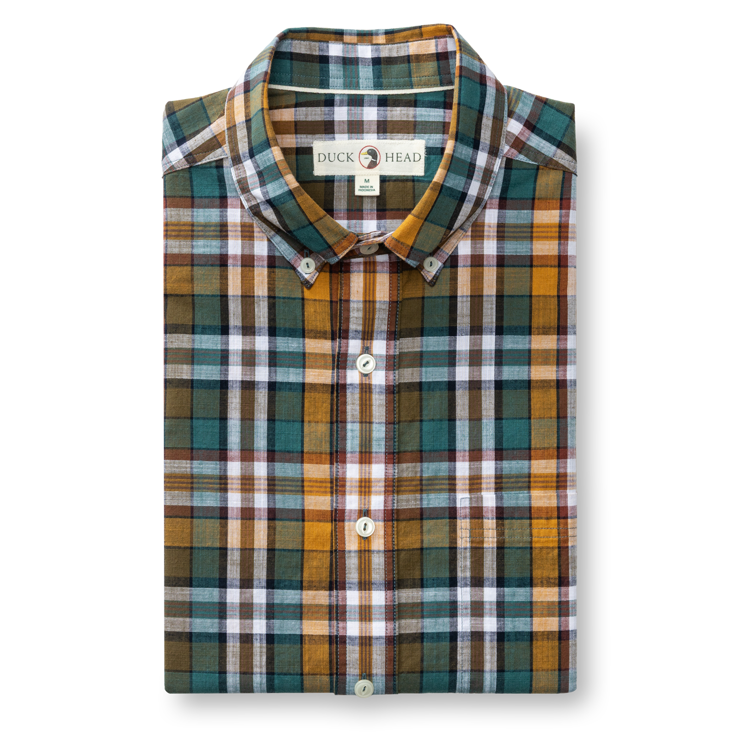 Cotton Slub Sport Shirt - Toni Plaid - Amberwood
