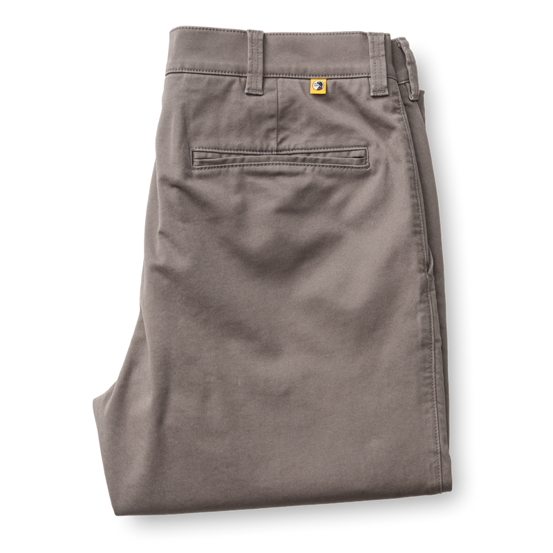 Classic Fit Gold School Chino - Fossil Gray