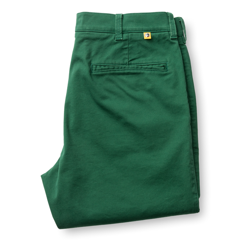 Classic Fit Gold School Chino - Hunter Green