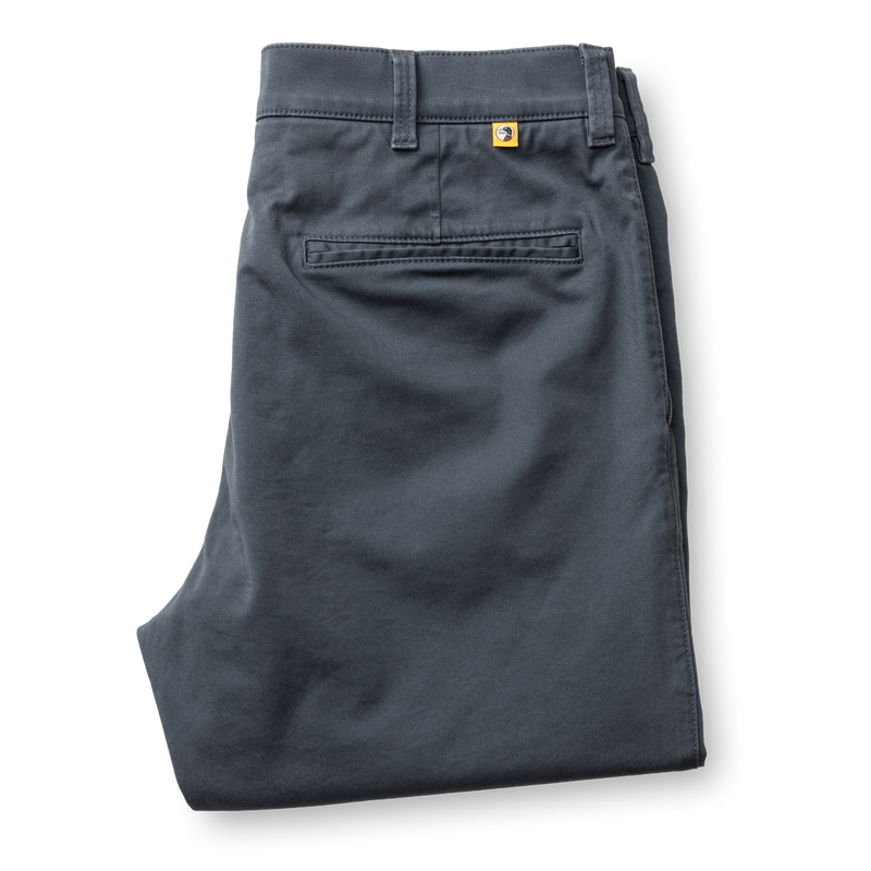Classic Fit Gold School Chino - Washed Navy