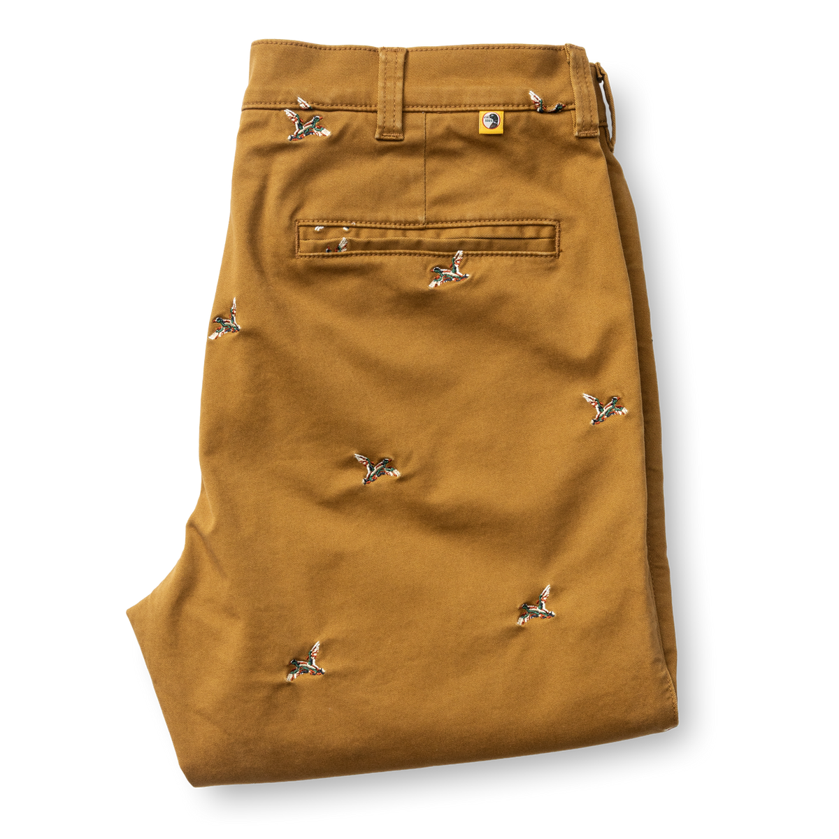 Classic Fit Gold School Chino - Bronze Brown EMB