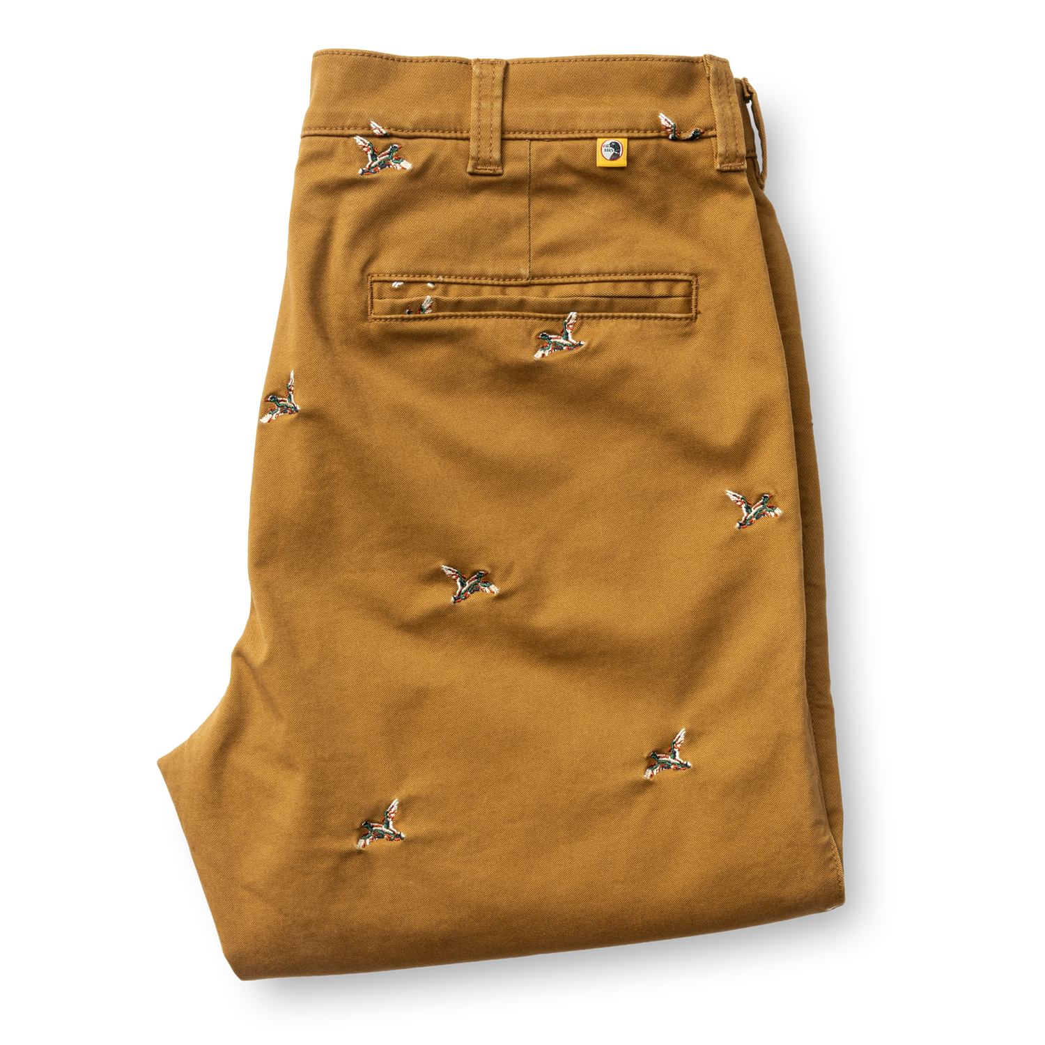 Classic Fit Gold School Chino - Bronze Brown EMB