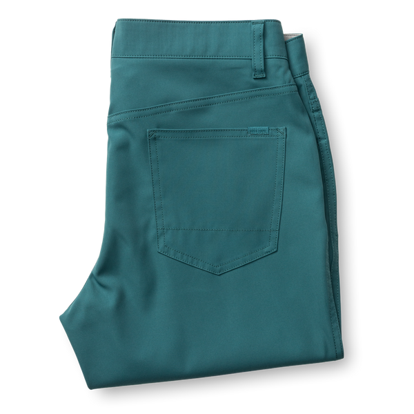 Long Drive Performance Five-Pocket - Midnight Teal