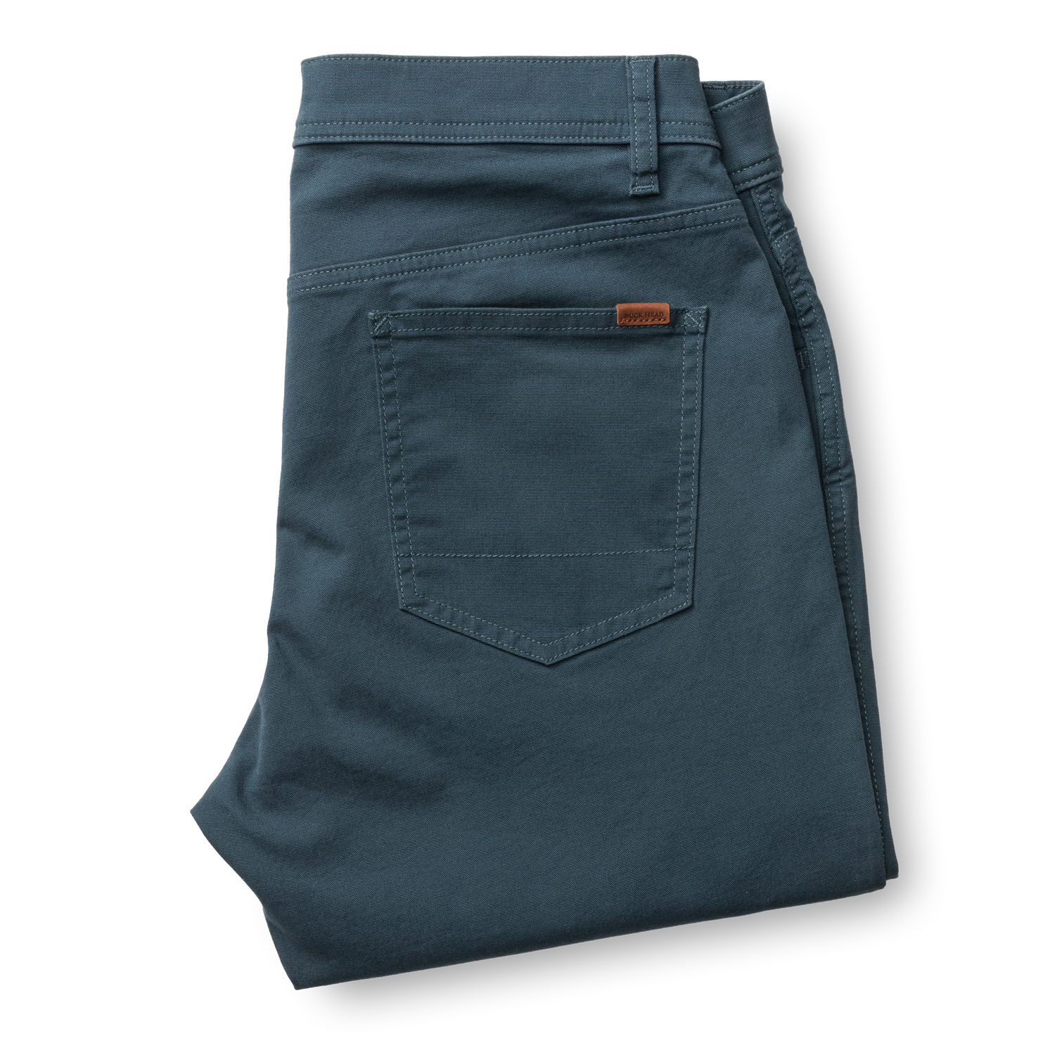 Slim Fit Pinpoint Canvas Five-Pocket - Midnight Navy