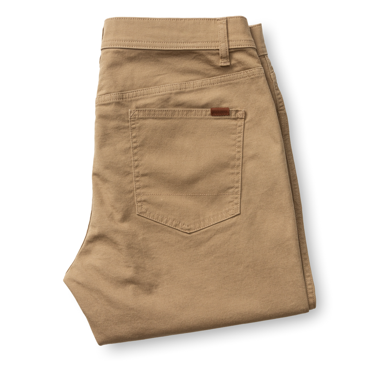 Classic Fit Pinpoint Canvas Five-Pocket - Claystone
