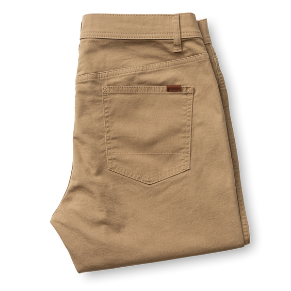 Classic Fit Pinpoint Canvas Five-Pocket - Claystone