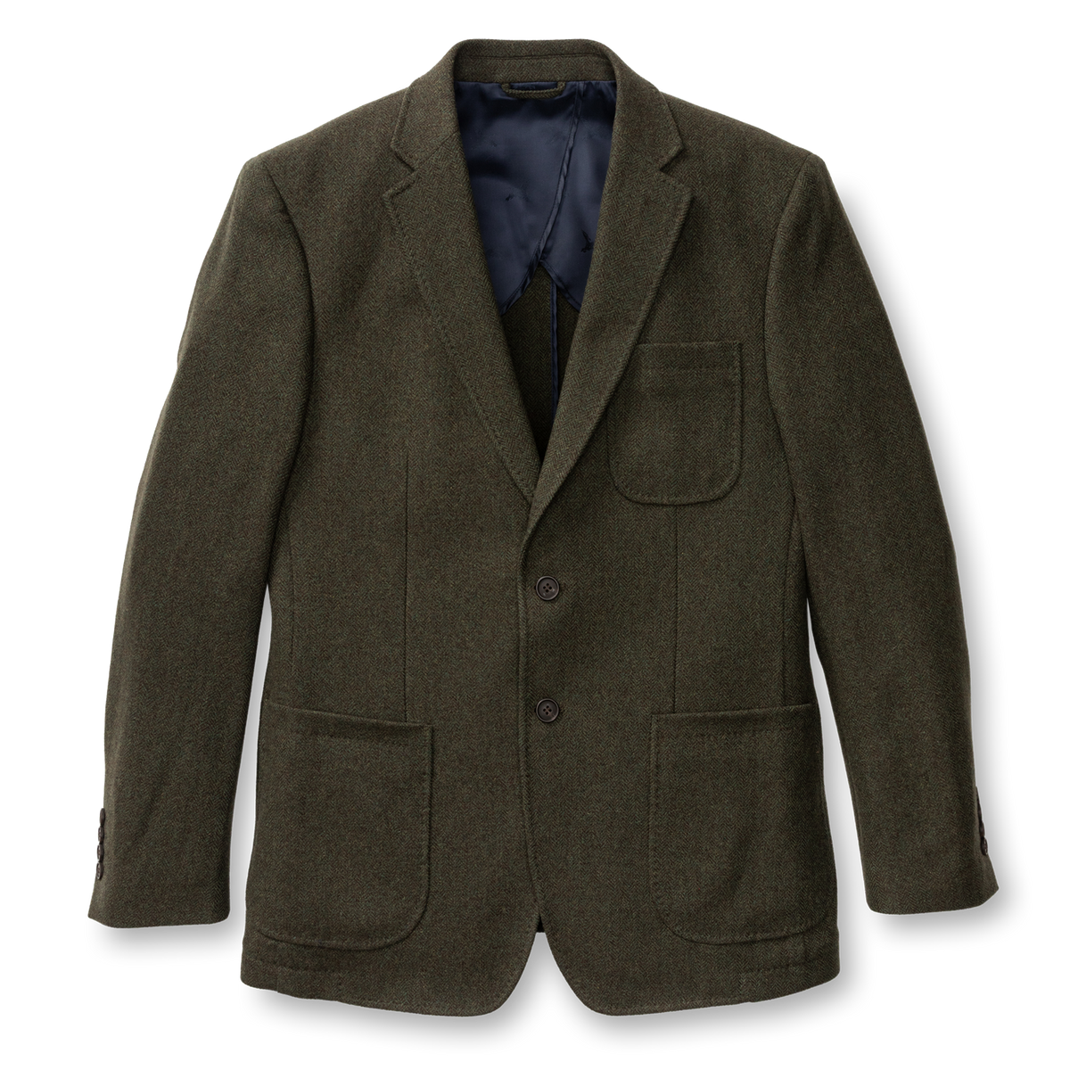 Percy Wool Herringbone Sport Coat - Coming Soon - Dark Olive