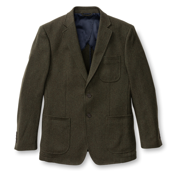 Percy Wool Herringbone Sport Coat - Coming Soon - Dark Olive