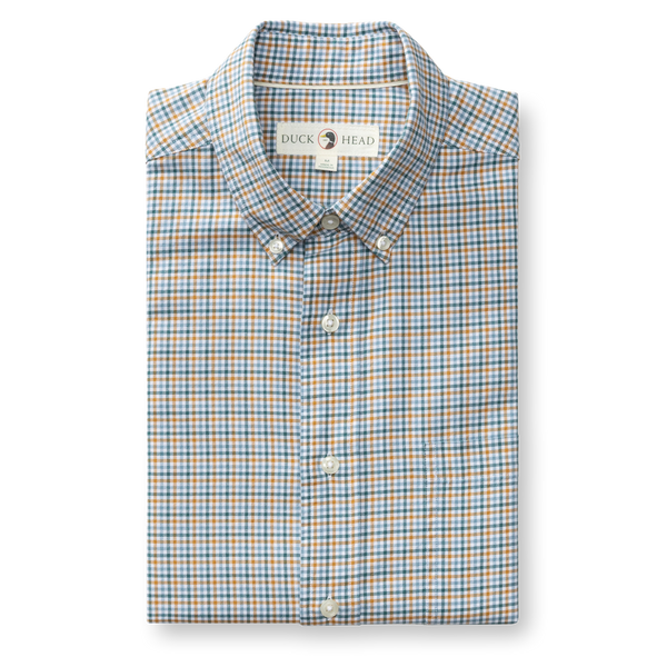 Cotton Oxford Sport Shirt - Holling Plaid - Amberwood