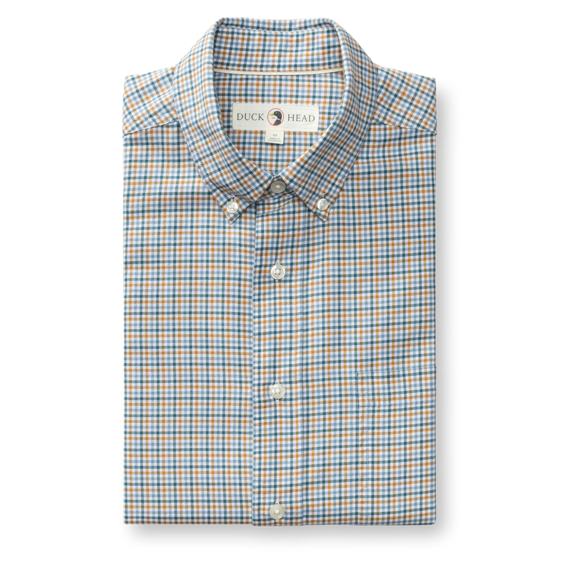 Cotton Oxford Sport Shirt - Holling Plaid - Amberwood