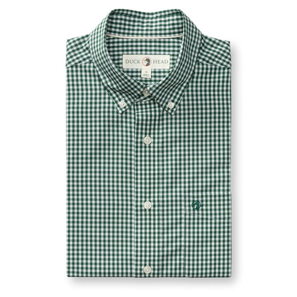 Performance Poplin Sport Shirt - Pritchard Plaid - Hunter Green