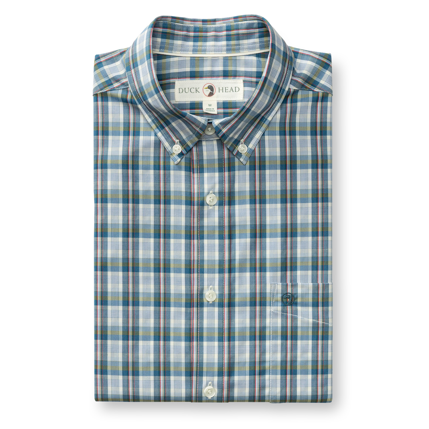 Performance Poplin Sport Shirt - Eaton Plaid - Sandrift Khaki