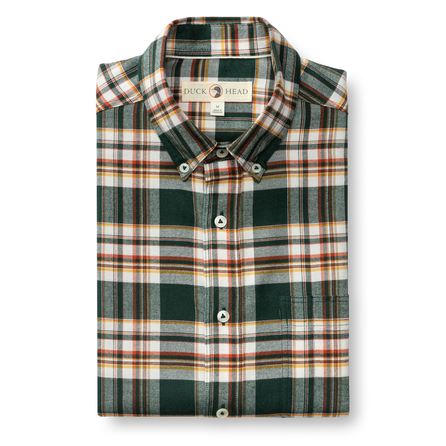 Cotton Flannel Sport Shirt - Pinewell Plaid - Pine Grove